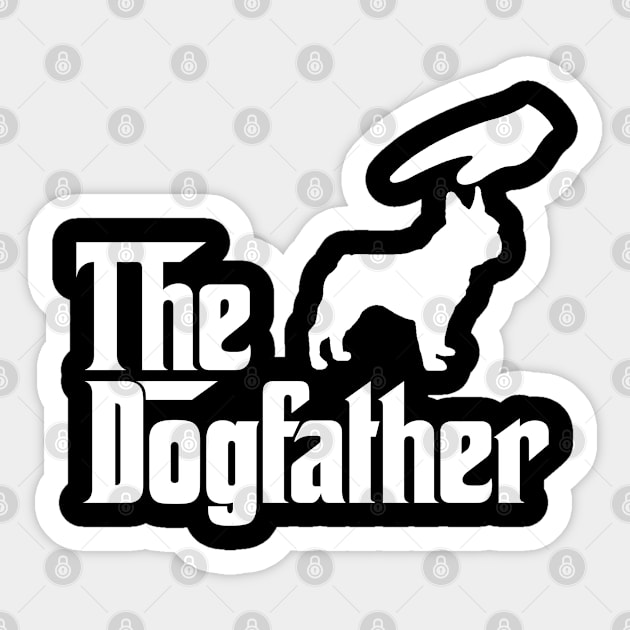 THE DOGFATHER  French bulldog Sticker by minhhai126